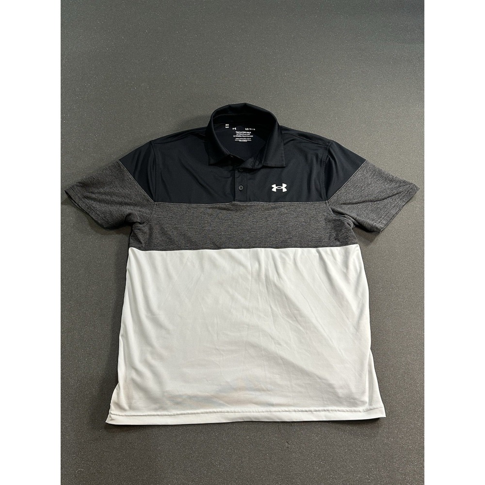 mens under armour playoff polo large